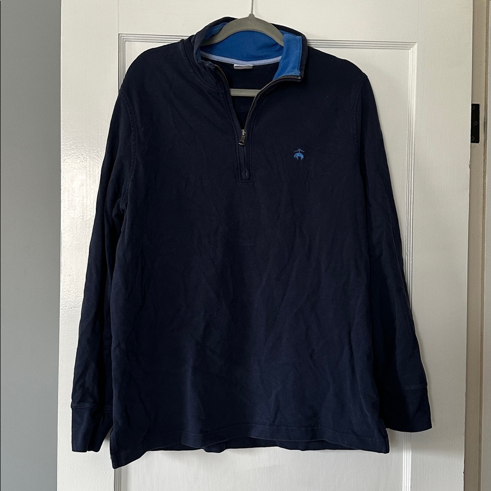 Brooks Brothers 1818 quarter‎ zip men's pullover US size L